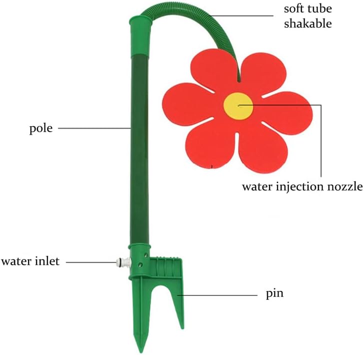Fun sunflower watering sprinkler