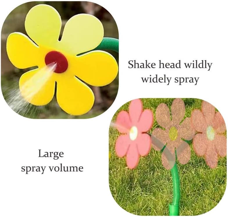 Fun sunflower watering sprinkler