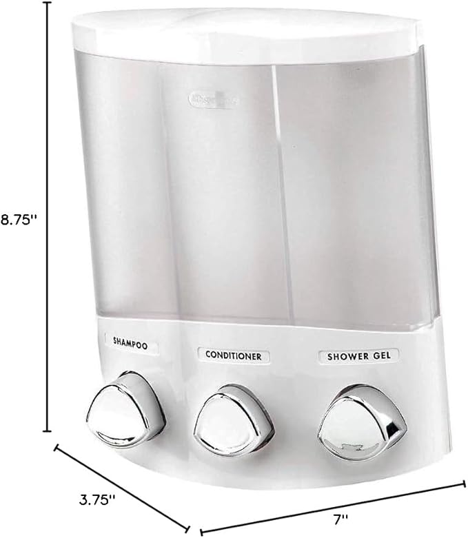 3-chamber punch-free wall-mounted liquid dispenser