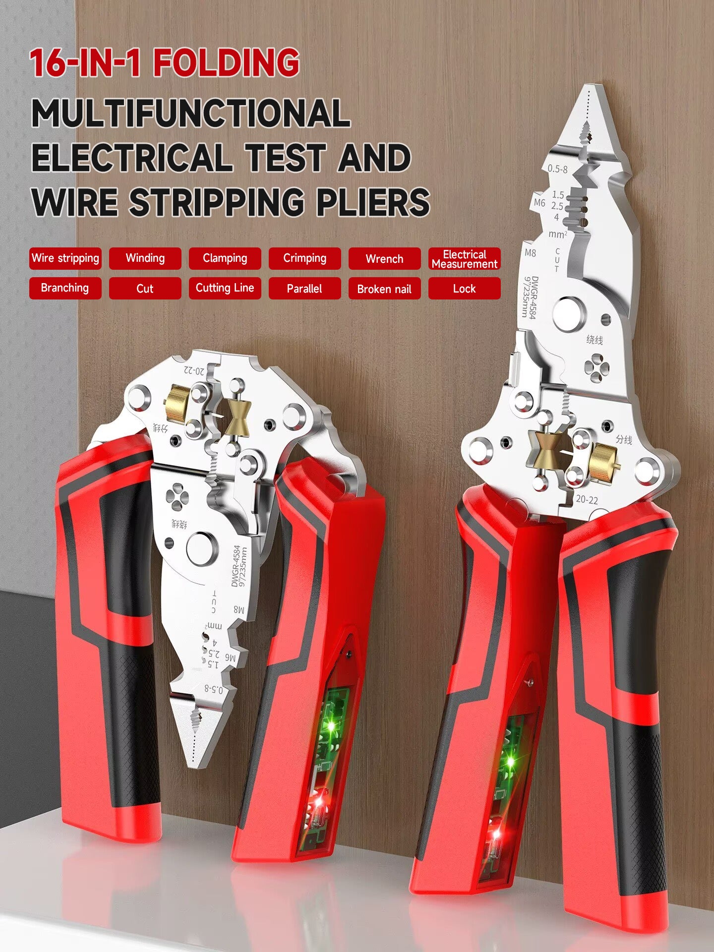Marlenen Multifunctional Folding Pliers