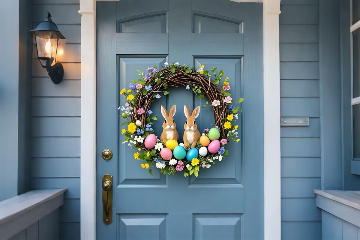 High-end Easter themed wreath