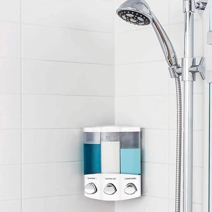 3-chamber punch-free wall-mounted liquid dispenser