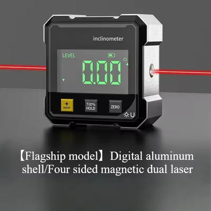 Magnetic laser level measuring instrument