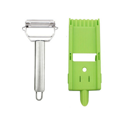 Multifunctional Dual-Blade Peeler + Cutting Board